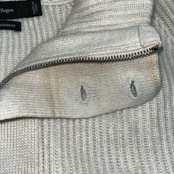 ERMENEGILDO ZEGNA Chunky Quarter Button/Zip Up Sweatshirt ❣️ - Picture 12 of 12